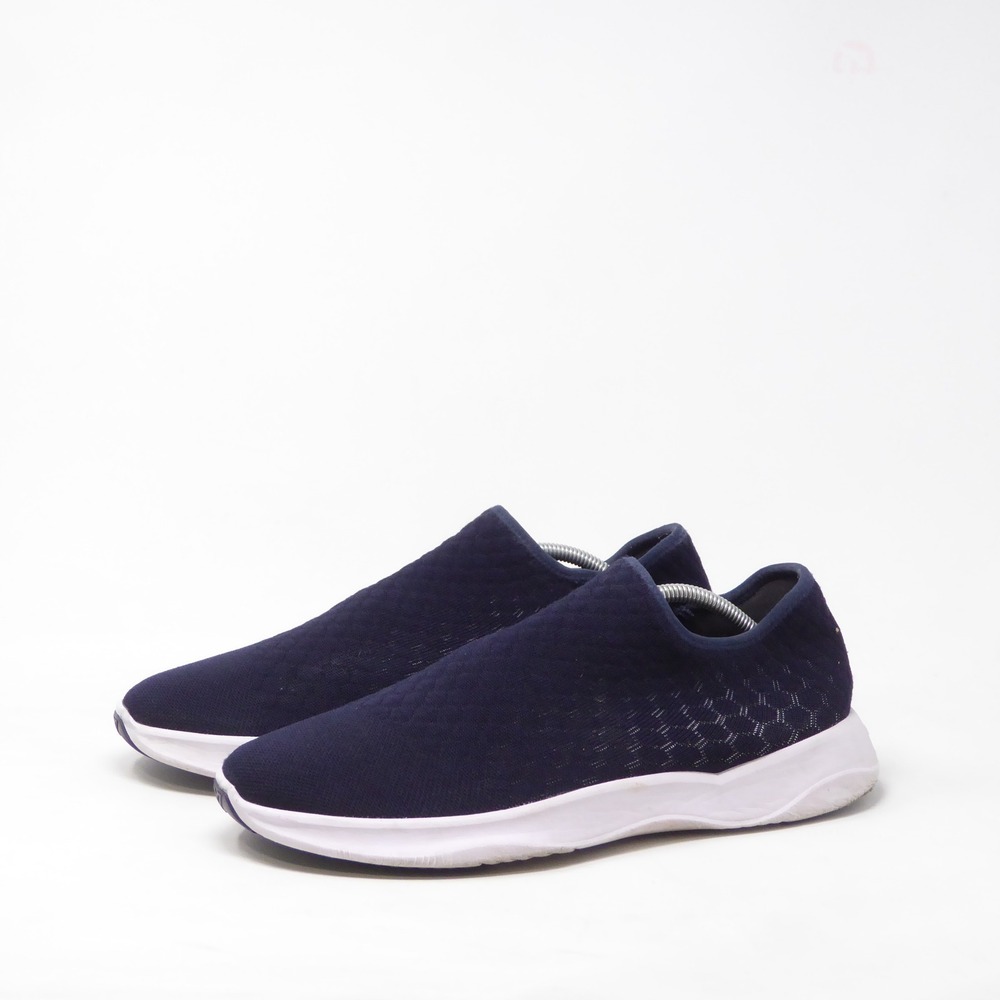 Vessi Mens Skyline Slip On Sneakers Shoes Navy Blue Waterproof Knit 12